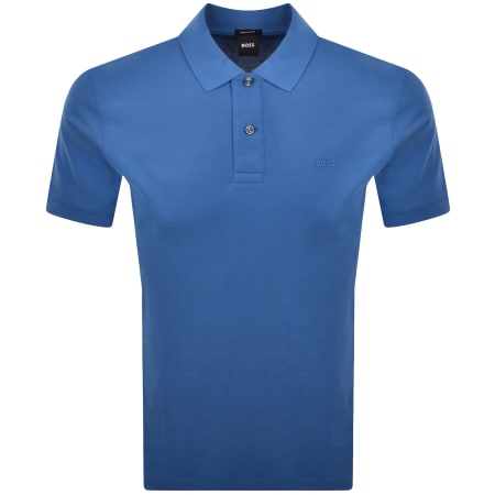 Product image for BOSS Pallas Polo T Shirt Blue