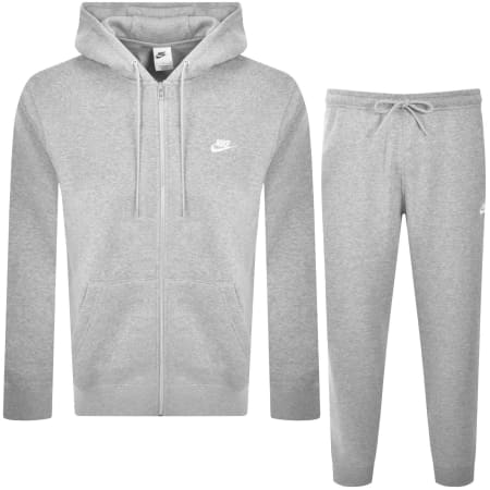 Product image for Nike Club Hooded Tracksuit Grey