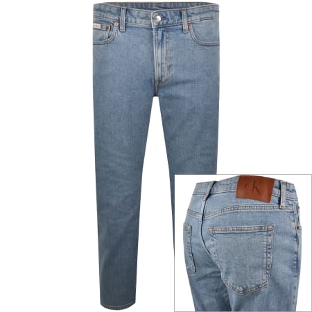 Product image for Calvin Klein Slim Taper Jeans Light Wash Blue
