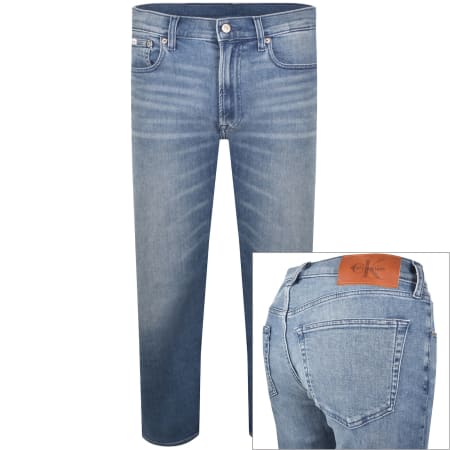 Product image for Calvin Klein Jeans Straight Fit Jeans Medium Blue