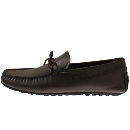 Product image for BOSS Noel Moccasin Shoes Dark Brown