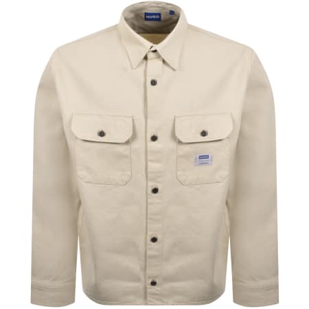 Product image for HUGO Blue Ekynone Overshirt Cream