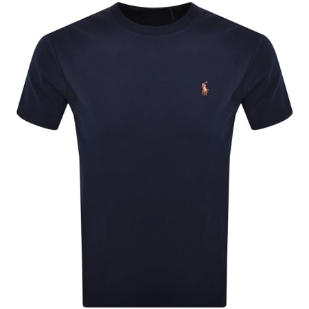 Product image for Ralph Lauren Pima Crew Neck T Shirt Navy