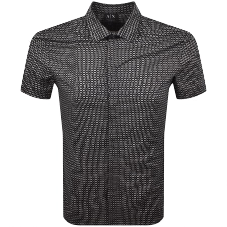 Product image for Armani Exchange Pattern Shirt Deep Navy