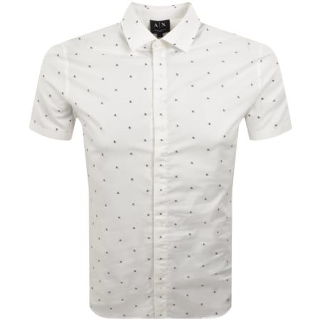 Product image for Armani Exchange AX Pattern Shirt Off White