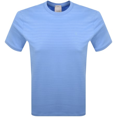 Product image for Calvin Klein Tonal Stripe T Shirt Blue