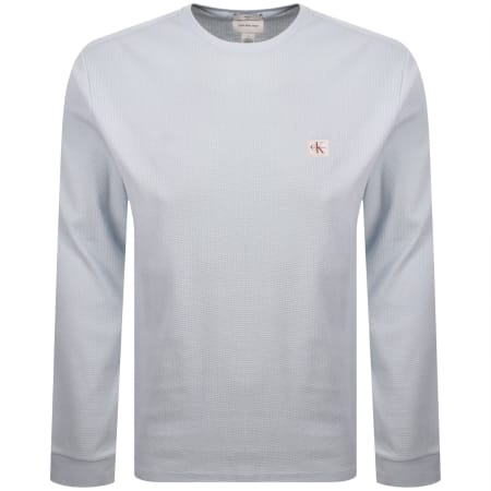 Product image for Calvin Klein Jeans Waffle T Shirt Blue