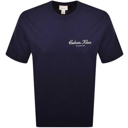 Product image for Calvin Klein Jeans Logo T Shirt Navy