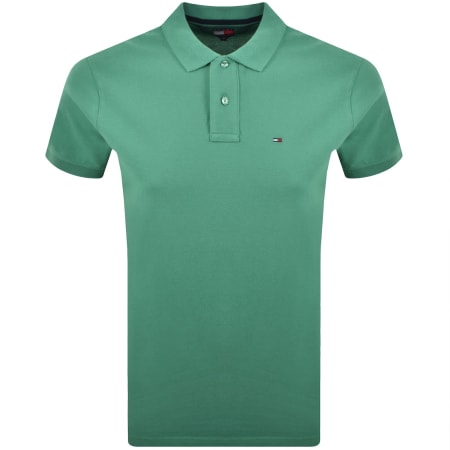 Product image for Tommy Jeans Tipped Polo Shirt Green