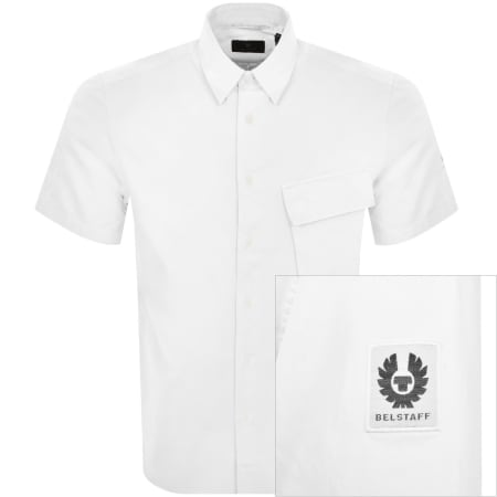 Product image for Belstaff Scale Short Sleeved Shirt White