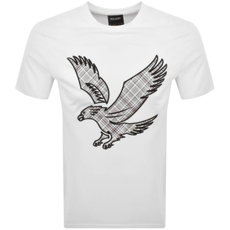 Product image for Lyle And Scott Check Eagle T Shirt White