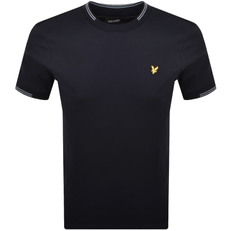 Product image for Lyle And Scott Fine Tipped T Shirt Navy