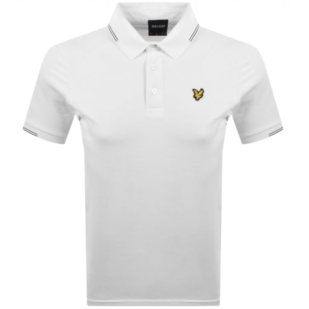 Product image for Lyle And Scott Fine Tipped Polo T Shirt White