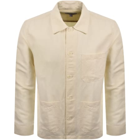 Product image for Lacoste Linen Blend Overshirt Beige