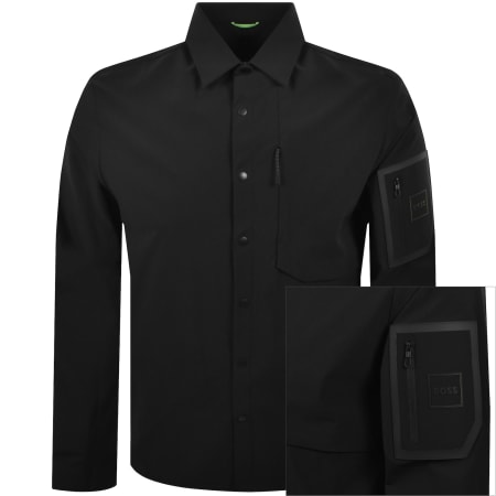 Product image for BOSS Globe Overshirt Black