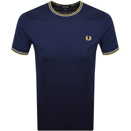 Product image for Fred Perry Twin Tipped T Shirt French Navy