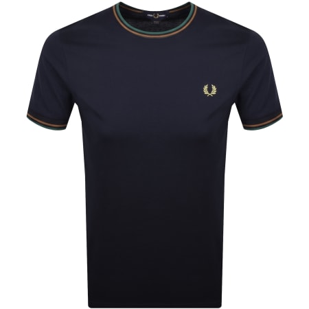 Product image for Fred Perry Twin Tipped T Shirt Navy