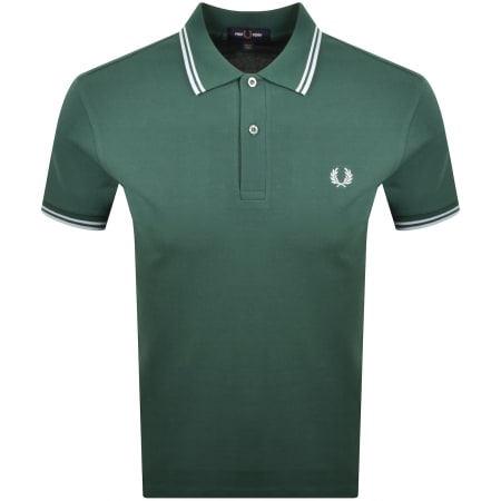 Product image for Fred Perry Twin Tipped Polo T Shirt Green