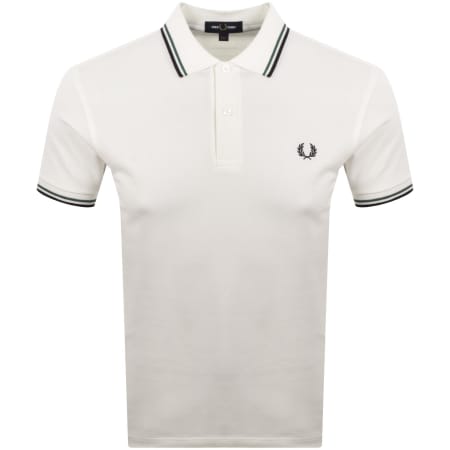 Product image for Fred Perry Twin Tipped Polo T Shirt White