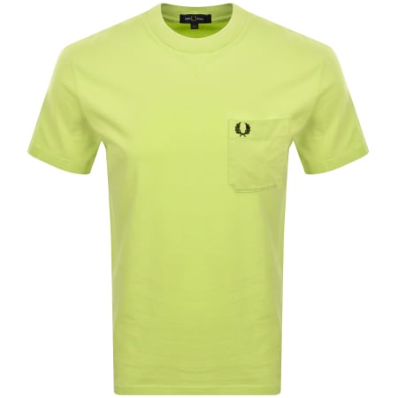 Product image for Fred Perry Washed T Shirt Citron Green