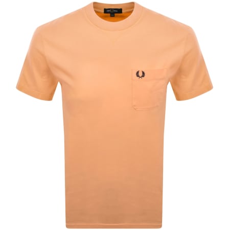 Product image for Fred Perry Washed T Shirt Orange