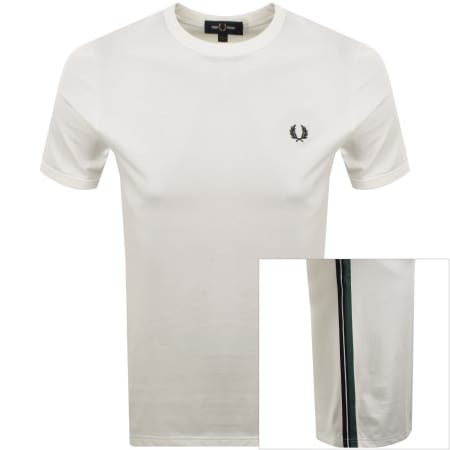 Product image for Fred Perry Stripe Tape T Shirt White