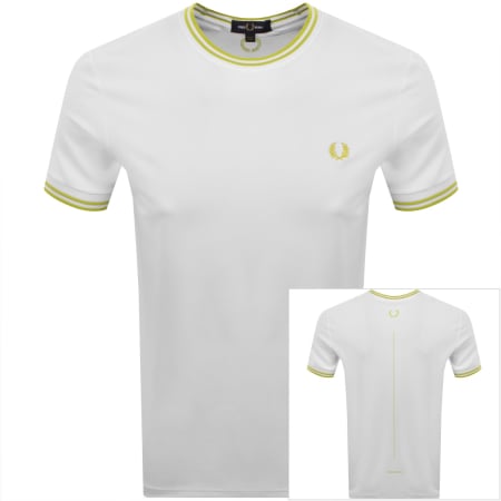 Product image for Fred Perry Tennis Tipped T Shirt White