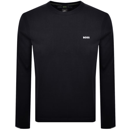 Product image for BOSS Ever X Crew Neck Jumper Dark Blue