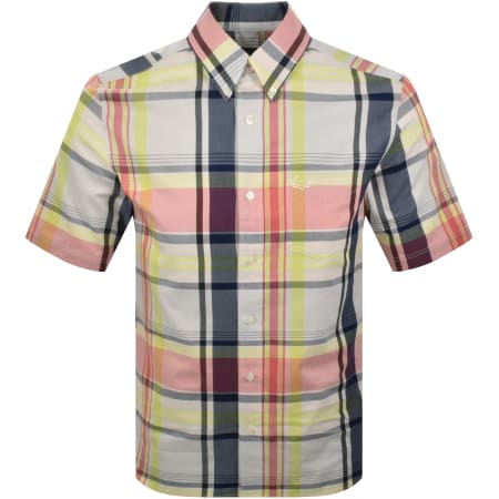 Product image for Fred Perry Madras Shirt Dusky Blue