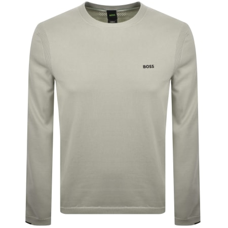 Product image for BOSS Ever X Crew Neck Jumper Beige