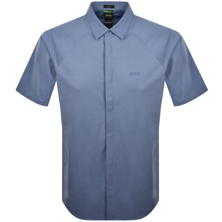 Product image for BOSS Excurse Short Sleeve Shirt Blue