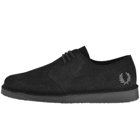 Product image for Fred Perry Linden Suede Shoes Black