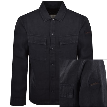 Product image for BOSS Locky 3 Overshirt Dark Blue