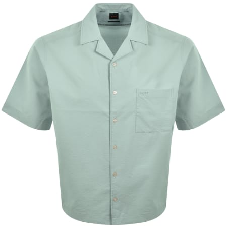 Product image for BOSS Lapisy Relaxed Fit Shirt Aqua Green