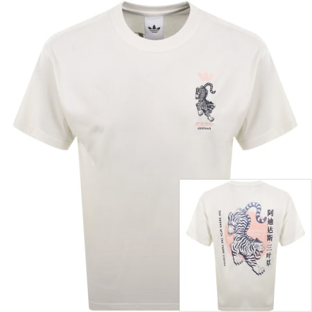 Product image for adidas Originals Tiger Graphic T Shirt Core White