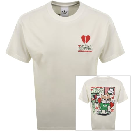 Product image for adidas Originals V-Day Cat Graphic T Shirt White