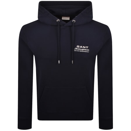 Product image for Gant Small Graphic Hoodie Navy