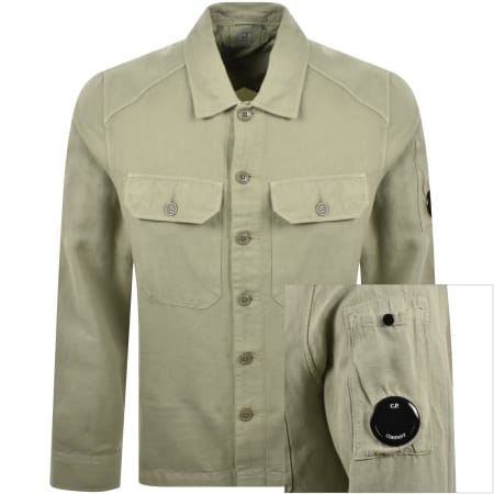 Product image for CP Company Long Sleeve Shirt Green