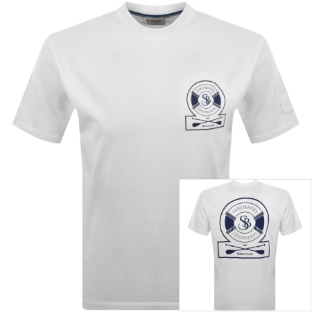 Product image for Sandbanks Paddle Club Logo T Shirt White