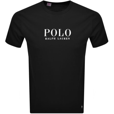 Product image for Ralph Lauren Logo Crew Neck T Shirt Black