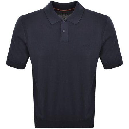 Product image for BOSS Asac P Knit Polo T Shirt Navy