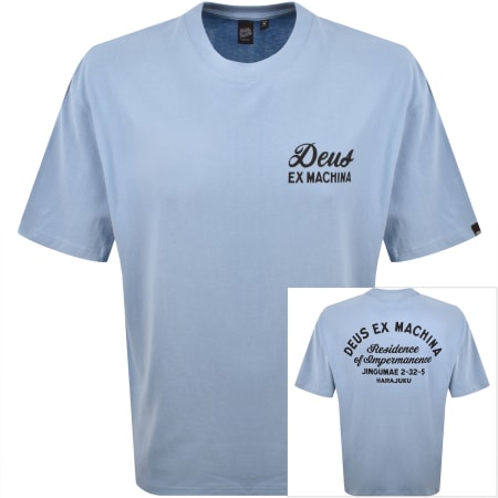 Product image for Deus Ex Machina Harajuku Sign T Shirt Blue