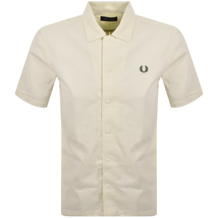Product image for Fred Perry Short Sleeved Shirt Cream