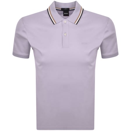 Product image for BOSS Penrose 38 Polo T Shirt Purple