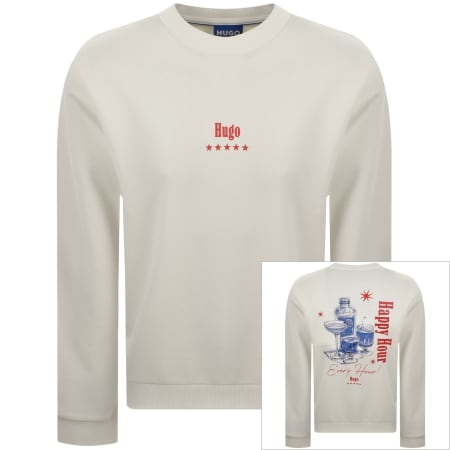 Product image for HUGO Blue Nucavex Sweatshirt Cream