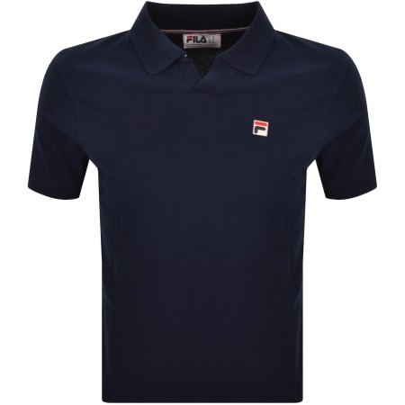 Product image for Fila Tristiano Textured Polo T Shirt Navy