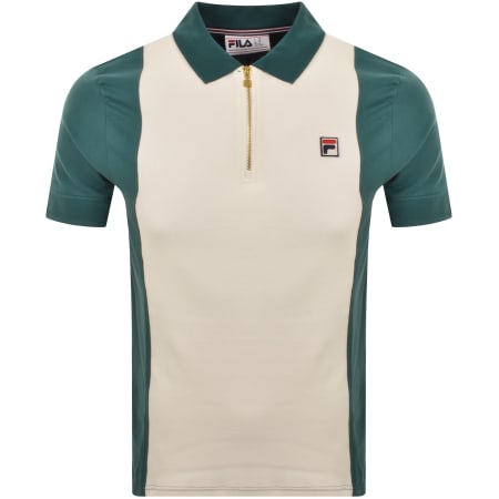 Product image for Fila Pierro Cut And Sew Polo T Shirt Green