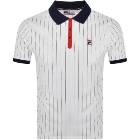Product image for Fila Pinstripe Polo T Shirt White