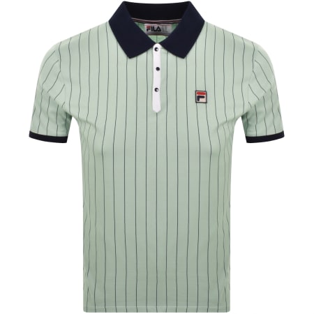 Product image for Fila Pinstripe Polo T Shirt Green