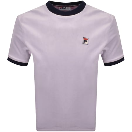 Product image for Fila Basilio Velour T Shirt Misty Lilac